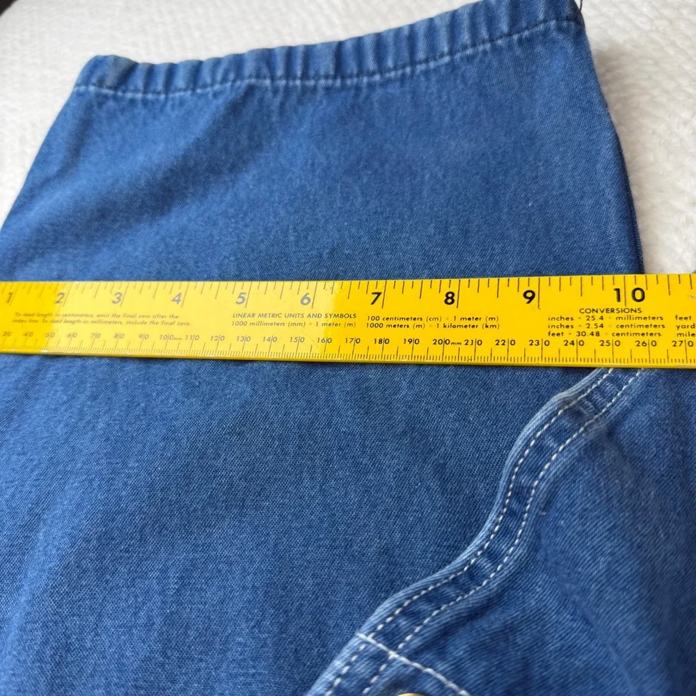 Liberty Mens Denim Bib Overalls Medium Wash Green Zipper P38402 38x32